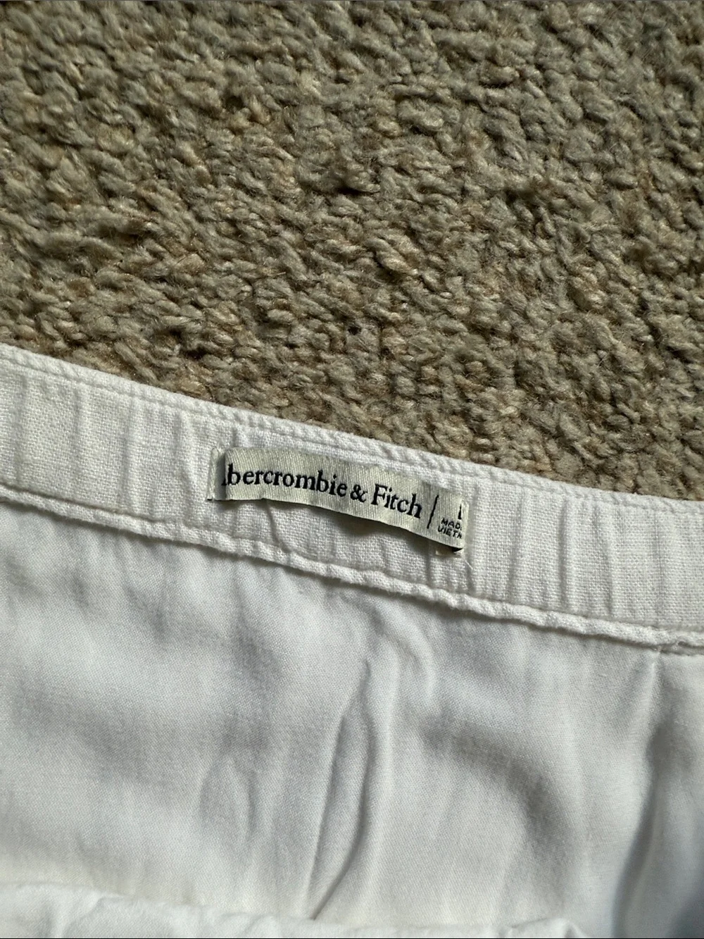 Abercrombie & Fitch White Mini Skirt
